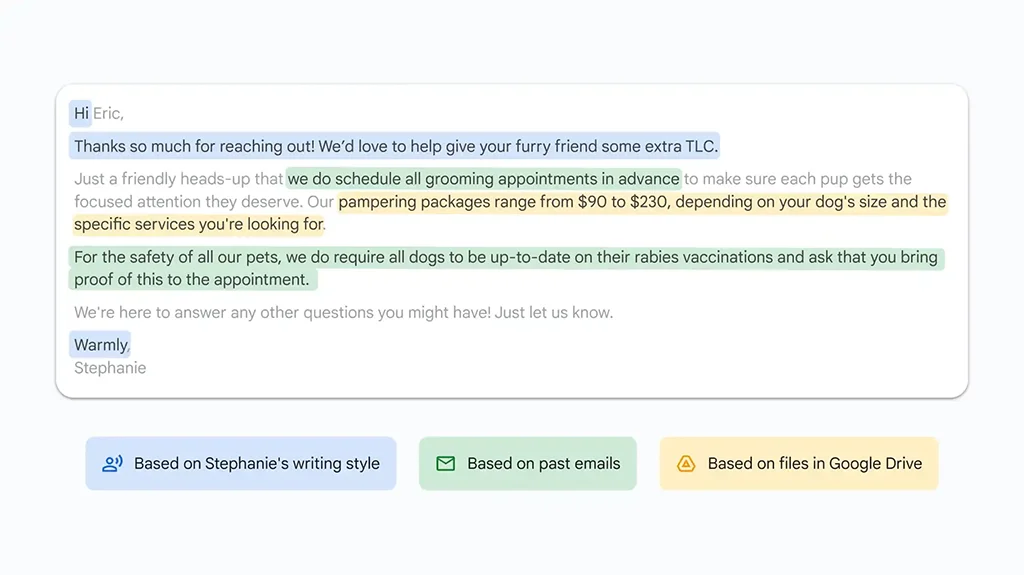 Google’s Smart Reply 2.0 drafts a message