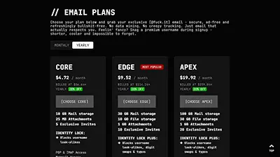 @fuck.it plans screenshot